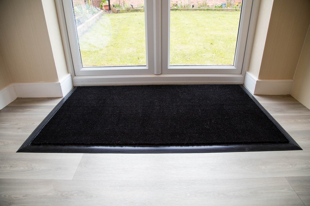 Best Black Entrance Coir Mat With Rubber Edging Multiple Sizes Uk