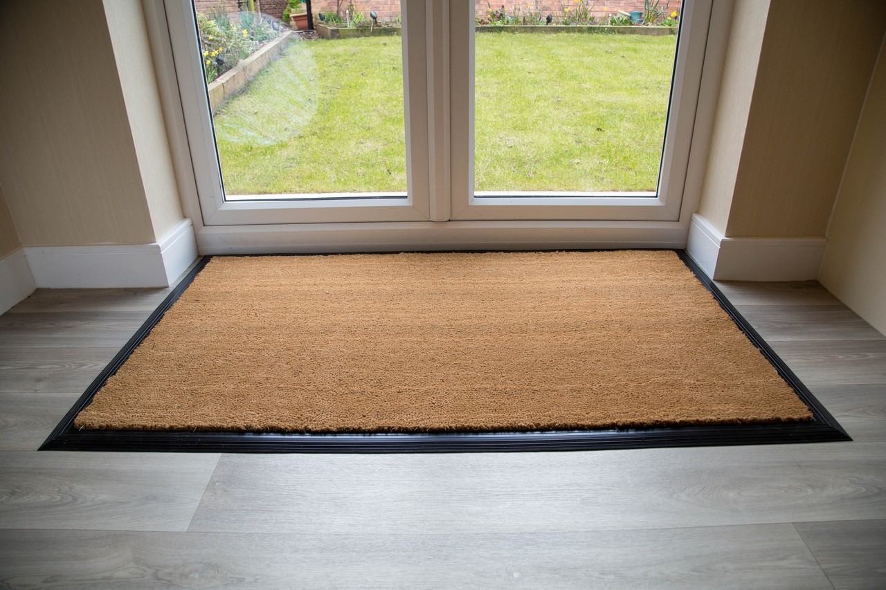 Natural Coir Entrance Mat With Rubber Edge Various Sizes Coir