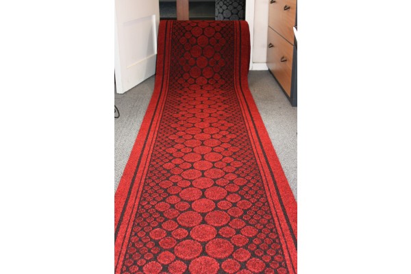 Buy Long Hallway Entrance Runner Mat Red Stones Fire At 30 24