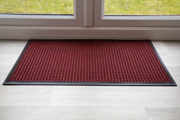 Luxury Hardwearing Brown Throwdown Entrance Mat With Nylon Fibres