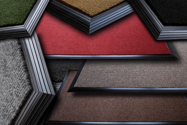 Luxury Hardwearing Modern Brush Rib Entrance Matting The Ideal